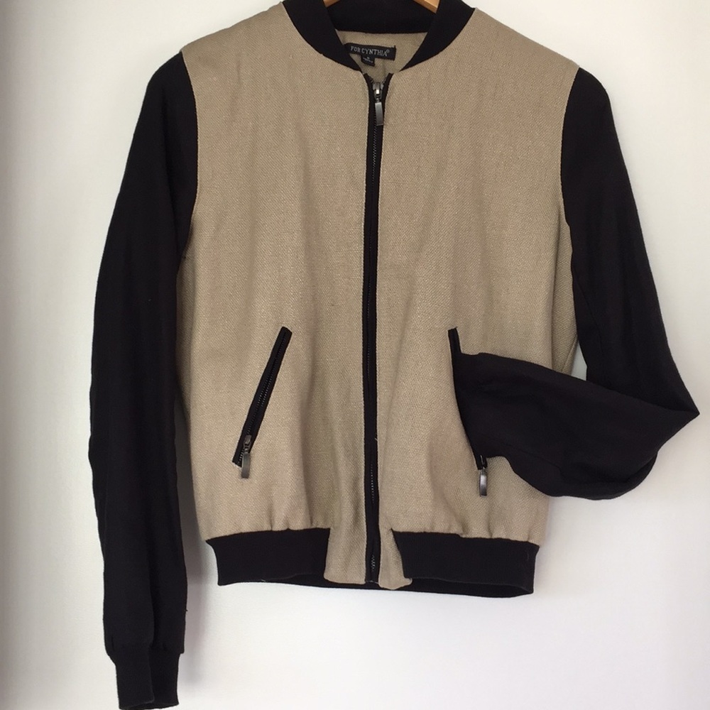 For Cynthia Color Blocked Jacket Sz S
